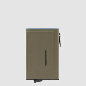 PORTAFOGLIO PIQUADRO COMPATTO AUTOMATICO CON MONETE PP5585S138R VERDE