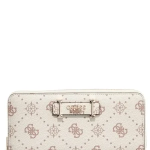 PORTAFOGLIO DONNA ZIP AROUND GUESS CARRIE LOGO GP9898146 VANILLA LOGO