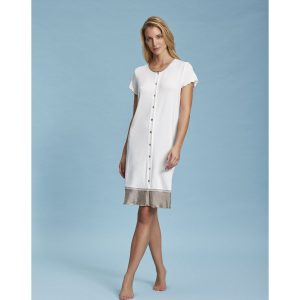 ANDRA CAMICIA DA NOTTE APERTA M/M DONNA VISCOSA 7412