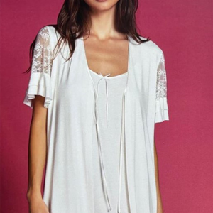 ANDRA PARURE VESTAGLIA+SOTTOVESTE DONNA RASO 9264