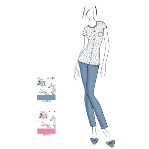 BACI DI NOTTE PIGIAMA APERTO M/M DONNA CALIBRATO 25181145