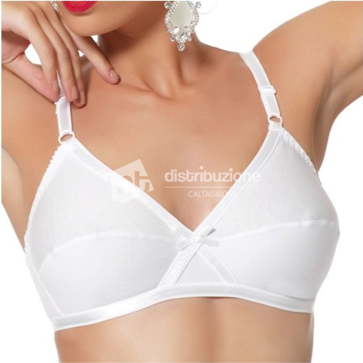 CHARME REGGISENO DONNA COTONE 1007_BIANCO