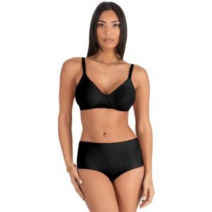 CHARME SLIP DONNA VITA ALTA MICROFIBRA L216_NERO