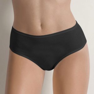 COTONELLA 3940 SLIP DONNA MIDI_NERO