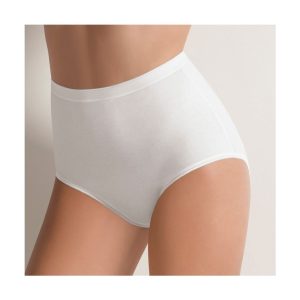 COTONELLA 3941 SLIP DONNA MAXI VITA ALTA_BIANCO