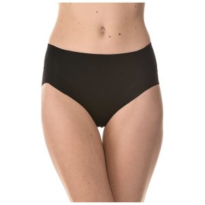 COTONELLA SLIP MIDI DONNA CONTENITIVO TAGLIO LASER 8617_NERO