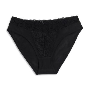 COTONELLA SLIP DONNA IN PIZZO DC88_NERO