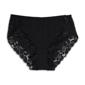 COTONELLA SLIP MIDI DONNA PIZZO DC89_NERO