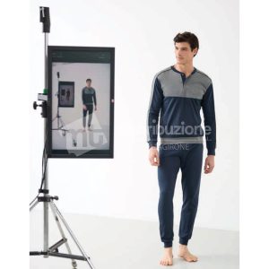 ENRICO COVERI PIGIAMA UOMO CALDO COTONE EP2198