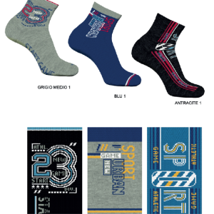 ENRICO COVERI CALZA CORTA BIMBO CALDO COTONE TRIS BS5