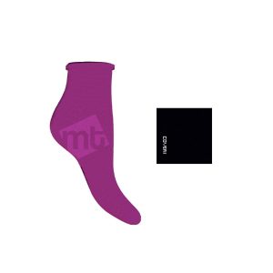 ENRICO COVERI CALZA CORTA DONNA COTONE POLSINO SMOLLATO MANGO2