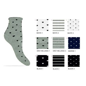 ENRICO COVERI CALZA CORTA DONNA COTONE PAPAYA268