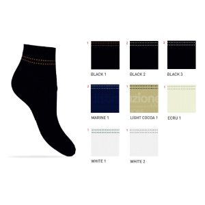 ENRICO COVERI CALZA CORTA DONNA COTONE PAPAYA274