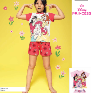 DISNEY PIGIAMA CORTO BIMBA PRINCESS 0747