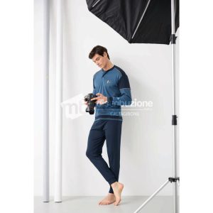 ENRICO COVERI PIGIAMA UOMO CALDO COTONE EP2195