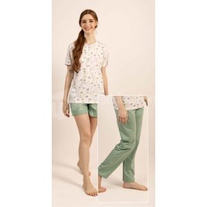 GARY TRIS PIGIAMA M/M DONNA COTONE T5261