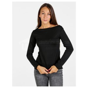 GLADYS MAGLIA DONNA IN TESSUTO TERMO LIGHT TOUCH SCOLLO A BARCA 1623 NERO