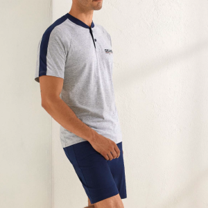 IL GRANCHIO PIGIAMA CORTO UOMO COTONE GP1121