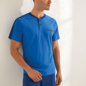 IL GRANCHIO PIGIAMA CALIBRATO CORTO UOMO COTONE GP1121C