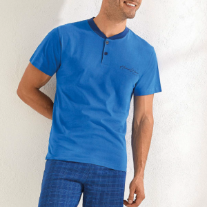 IL GRANCHIO PIGIAMA CORTO UOMO COTONE GP1124