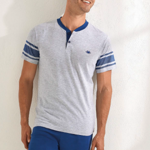 IL GRANCHIO PIGIAMA CORTO UOMO COTONE GP1125