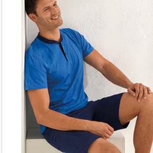 IL GRANCHIO PIGIAMA CORTO M/M UOMO COTONE GP1128