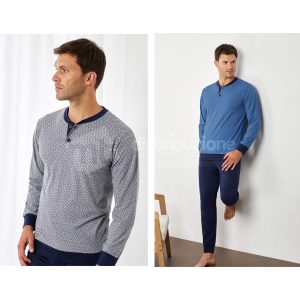 IL GRANCHIO PIGIAMA UOMO COTONE GP1148