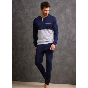 IL GRANCHIO PIGIAMA UOMO CALDO COTONE GP2084