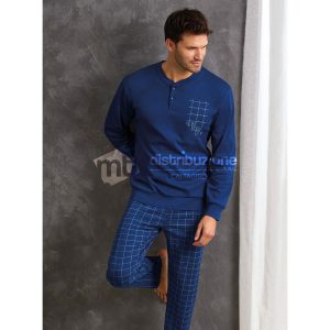 IL GRANCHIO PIGIAMA UOMO CALDO COTONE GP2085