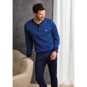 IL GRANCHIO PIGIAMA UOMO CALDO COTONE GP2093