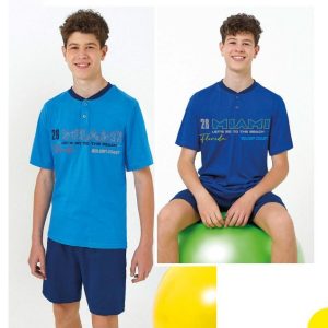 IL GRANCHIO PIGIAMA CORTO M/M RAGAZZO COTONE GP4130
