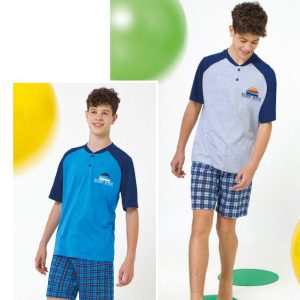 IL GRANCHIO PIGIAMA CORTO M/M RAGAZZO COTONE GP4131