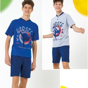 IL GRANCHIO PIGIAMA CORTO M/M RAGAZZO COTONE GP4132