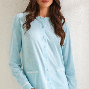 IL GRANCHIO PIGIAMA APERTO DONNA COTONE GP5094A