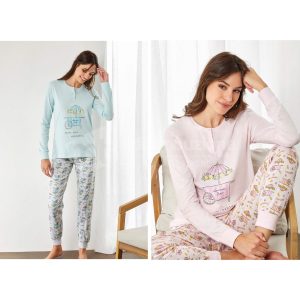 IL GRANCHIO PIGIAMA DONNA COTONE GP5116