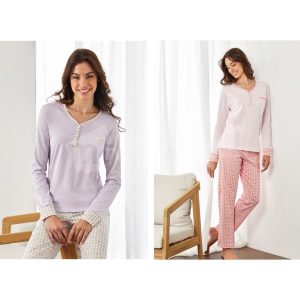 IL GRANCHIO PIGIAMA DONNA COTONE GP5120