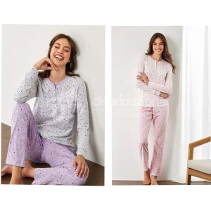 IL GRANCHIO PIGIAMA CALIBRATO DONNA COTONE GP5123/C