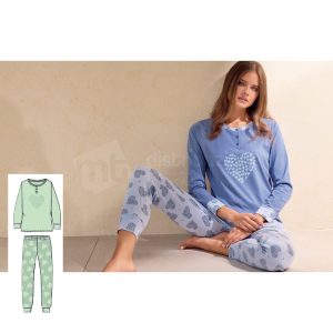 INFIORE PIGIAMA DONNA COTONE 654016