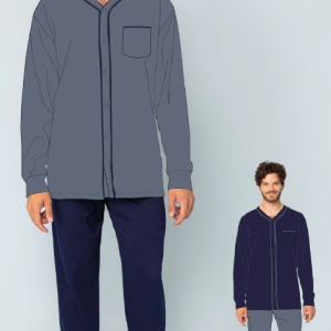 IRGE PIGIAMA APERTO UOMO COTONE IRL2232