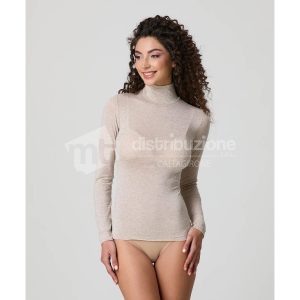 JADEA MAGLIA DONNA M/L COLLO ALTO CASHMERE 4066 NATUR