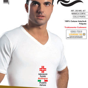 LEABLE 203-330 MAGLIA UOMO M/M PUNTA INTERLOCK