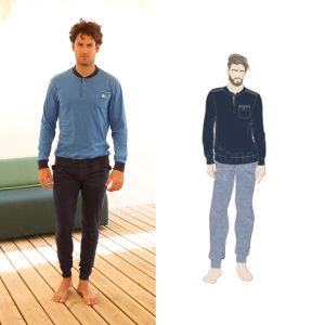 NOTTINGHAM PIGIAMA UOMO COTONE NPA780