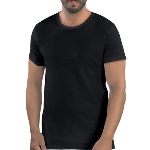 PRIMINTIMO MAGLIA UOMO M/M GIROCOLLO COTONE TP71_NERO