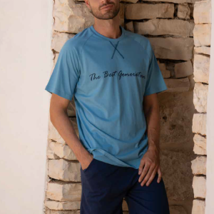 ROSSOPORPORA PIGIAMA CORTO UOMO COTONE DOUG