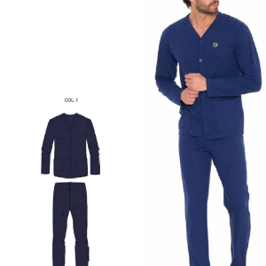 SERGIO TACCHINI PIGIAMA APERTO UOMO M/L COTONE PGI15B1