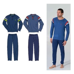 SERGIO TACCHINI PIGIAMA UOMO M/L COTONE PGI35A26