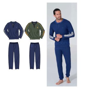 SERGIO TACCHINI PIGIAMA UOMO M/L COTONE PGI35A27