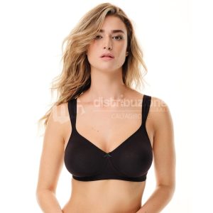 SPIMAN REGGISENO DONNA COTONE 2435_NERO