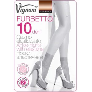 VIGNONI CALZINO DONNA FURBETTO 10 DEN