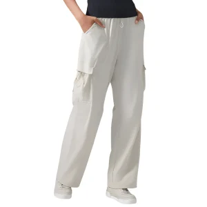 Pantaloni cargo bianchi donna